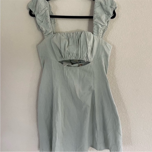 NWOT Free People FP Bom Bom Island Mini in sage ash - Picture 5 of 7